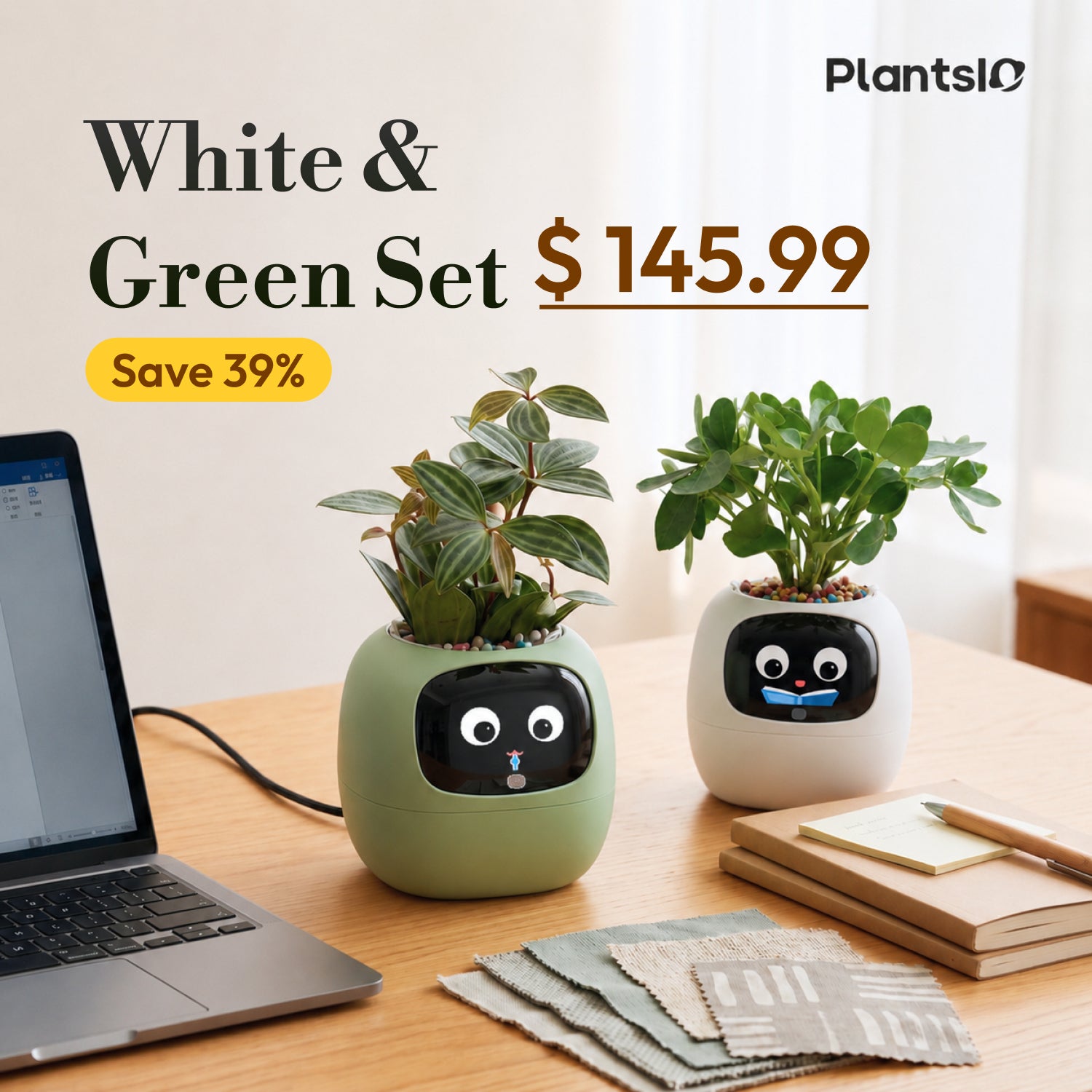 Ivy - White & Green Set